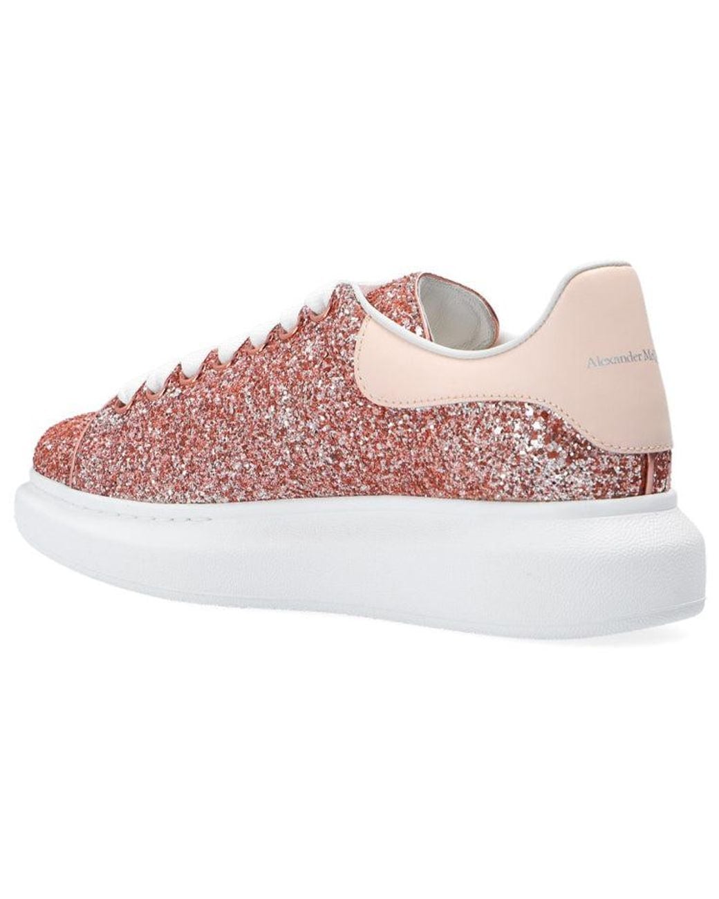 McQueen Pink (Wmns) Oversized Glitter Sneaker
