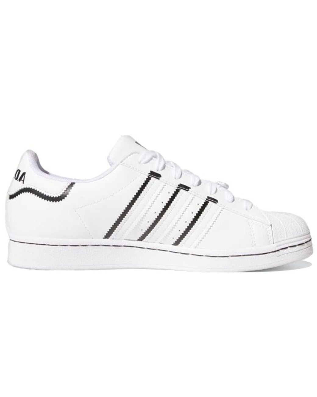 Adidas White Superstar 'Thin Stripes' for men