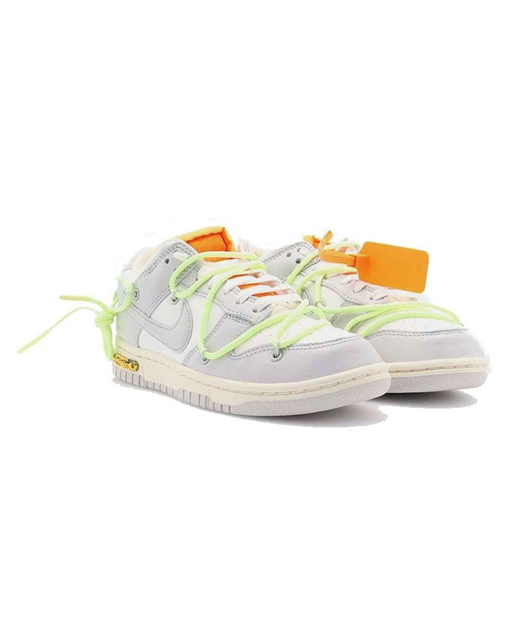 Nike Gray X Off- Dunk Low 'Lot 43 Of 50' for men