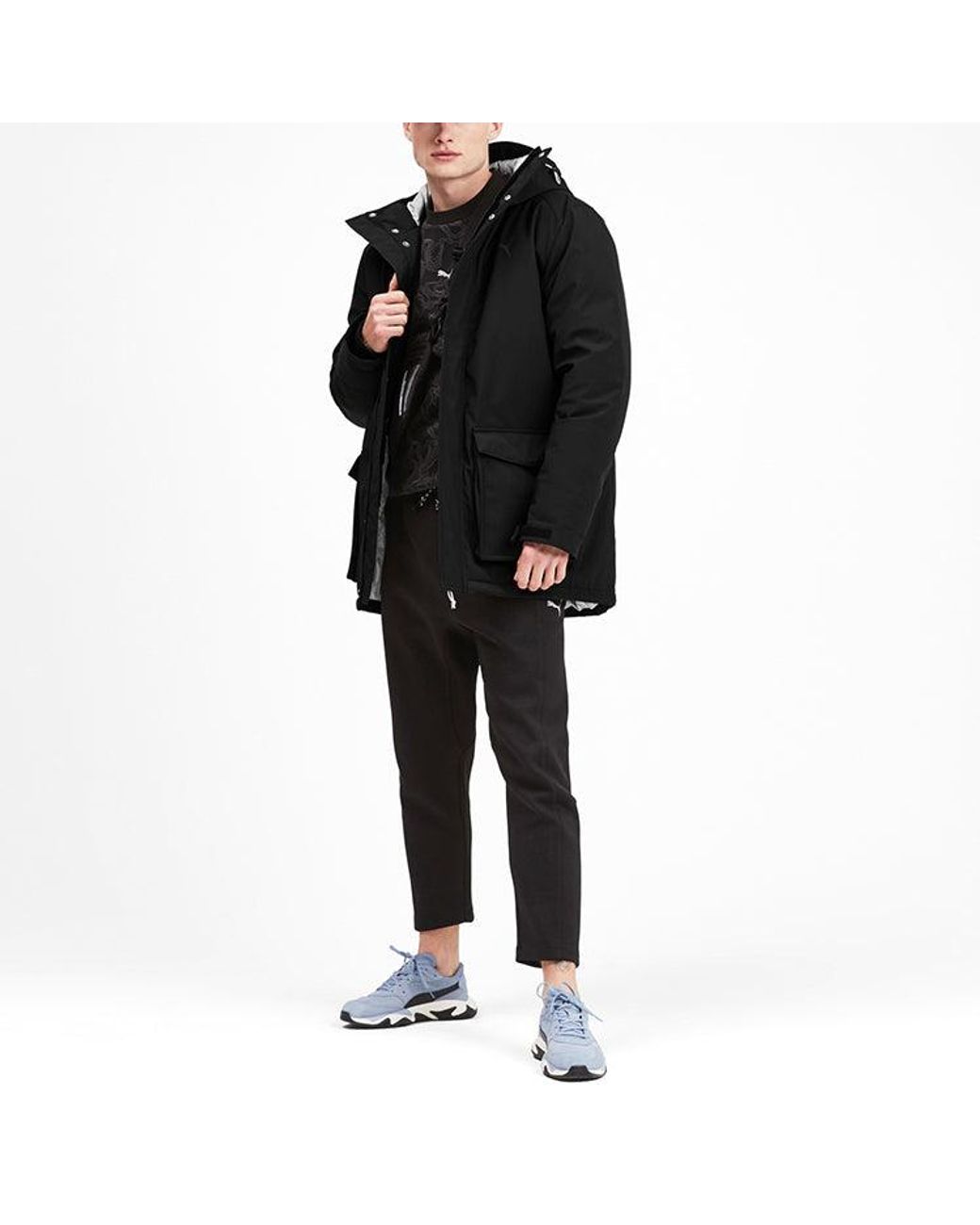 PUMA Black Epoch Storm Down Jacket for men
