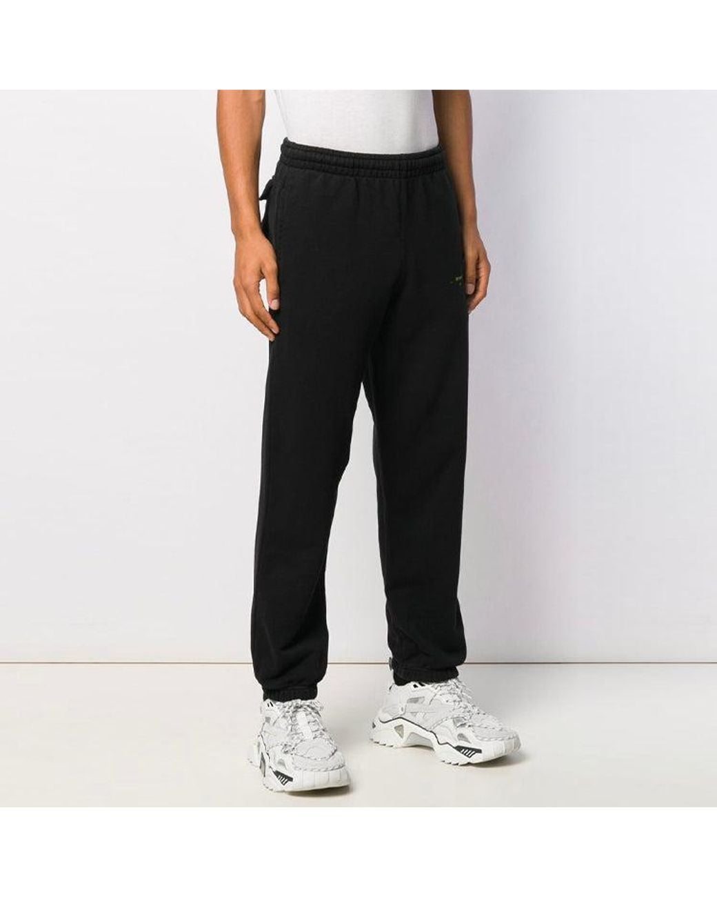 Off-White c/o Virgil Abloh Black Arrows Sketch Logo Casual Sports Pants for men