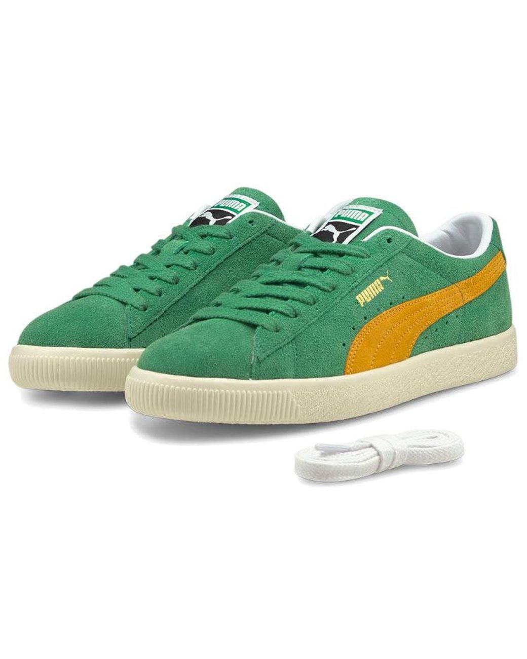 PUMA Green Suede Vintage 'Amazon Saffron' for men