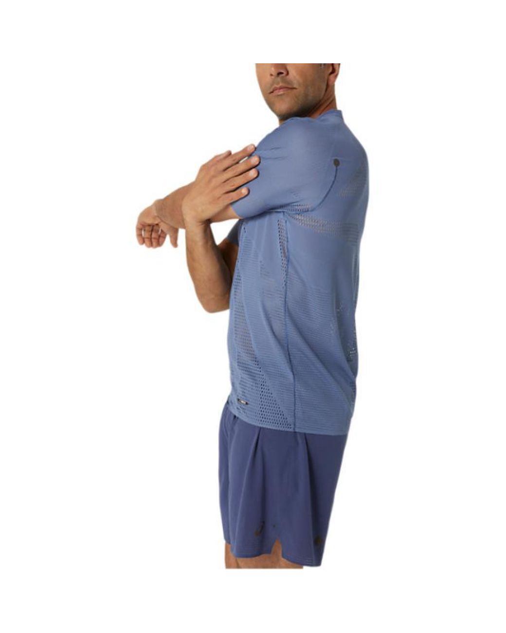 Asics Blue Metarun Running T-Shirt 'Denim' for men