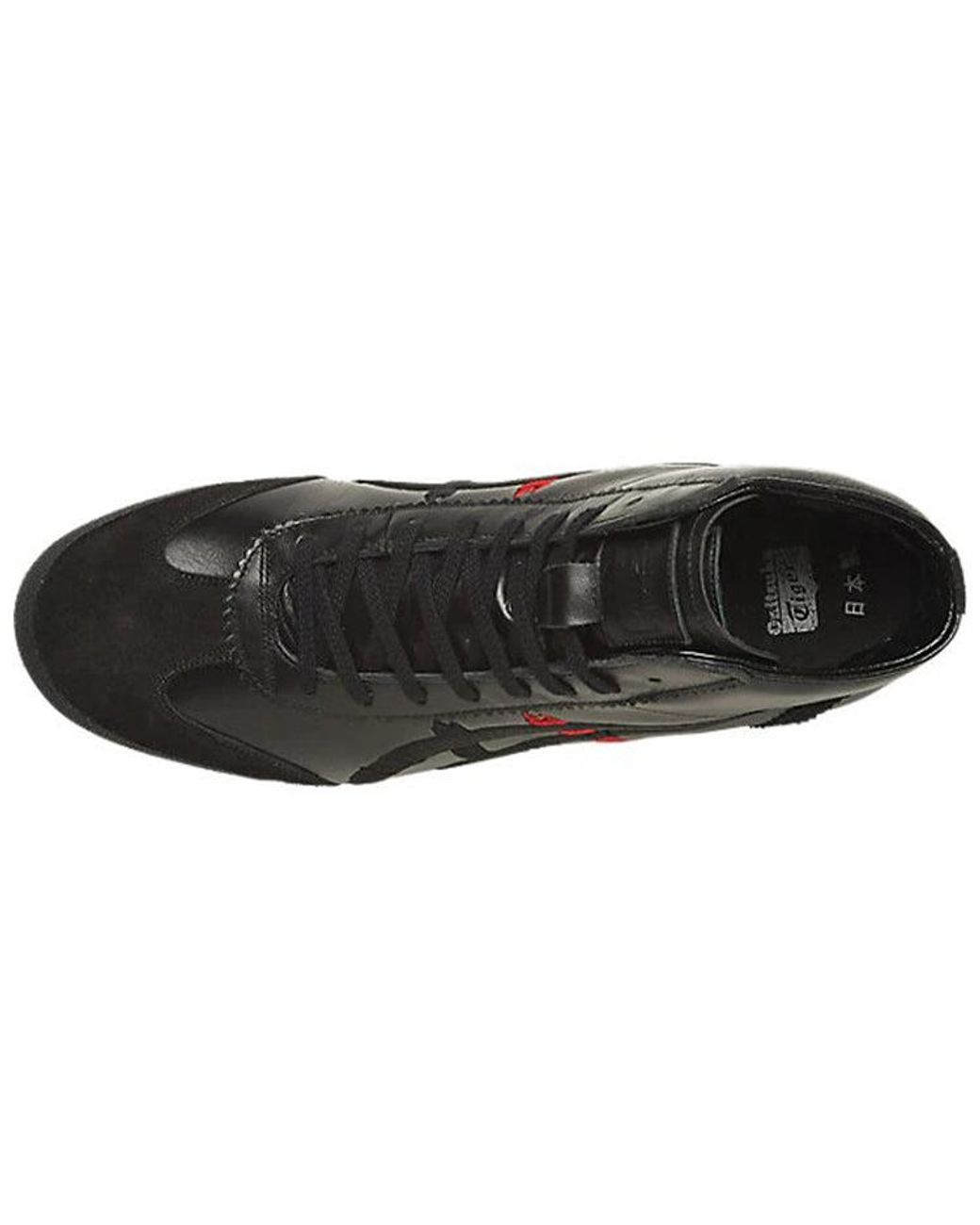 Onitsuka Tiger Black Mexico Mid Runner Dx Leather' for men