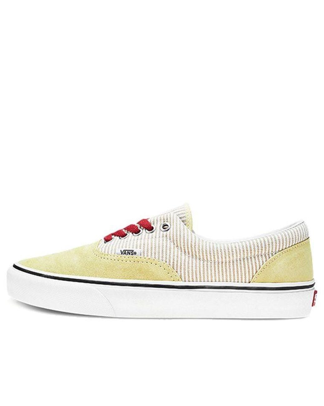 Vans White Era Retro Low Top Casual Skate Shoes for men