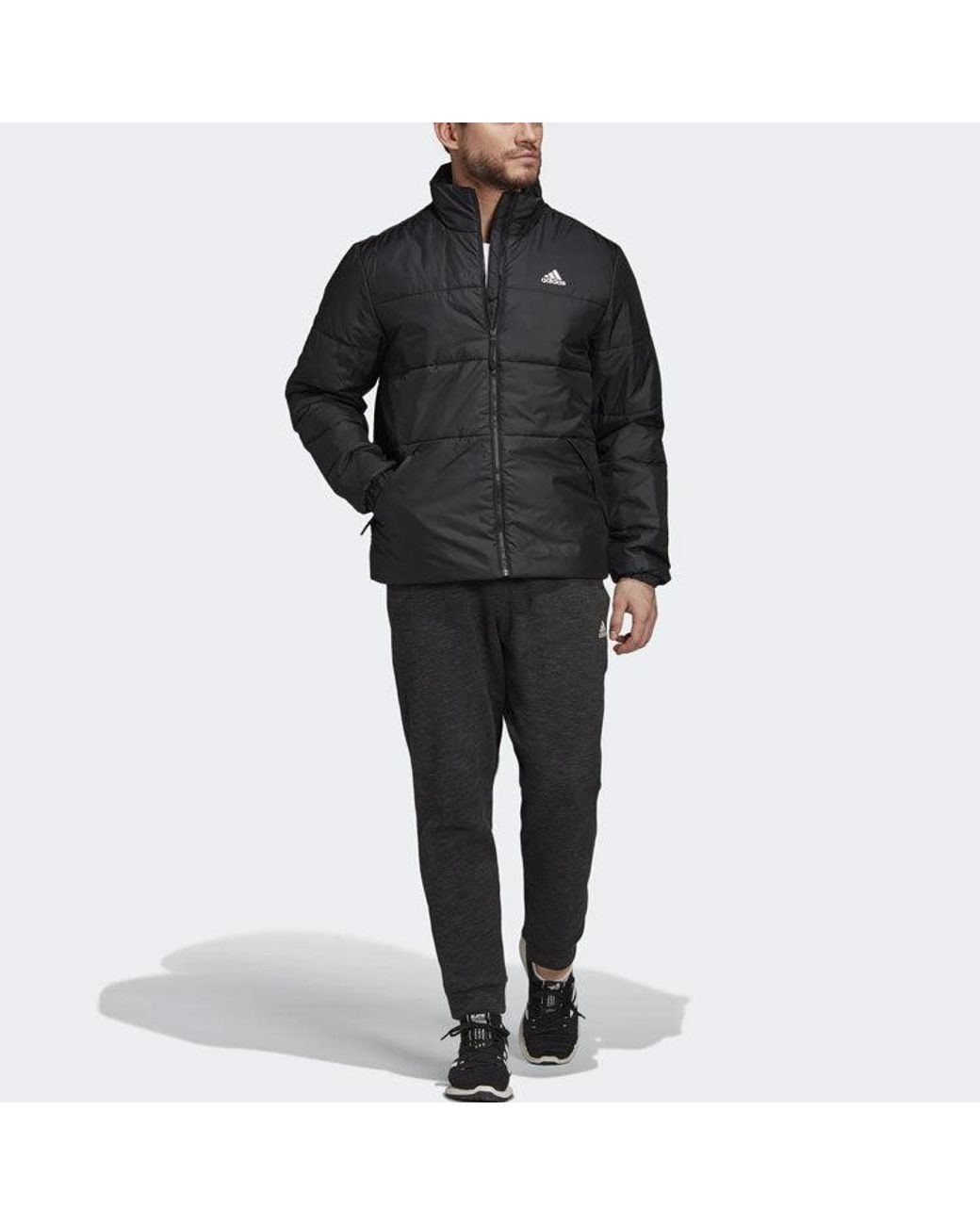 Adidas Blue Bsc 3-Stripes Insulated Winter Jacket for men