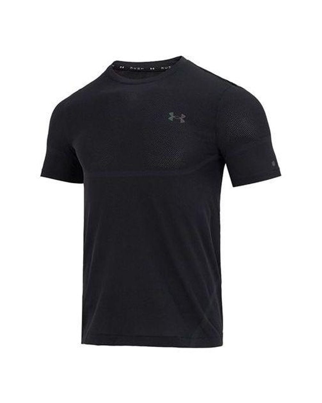 Under Armour Black Rush Seamless Legacy T-Shirt for men