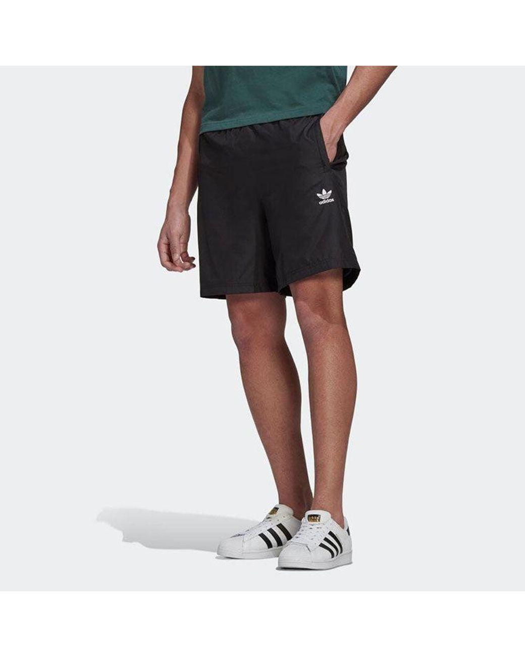 Adidas Black Originals Adicolor Essentials Trace Shorts for men