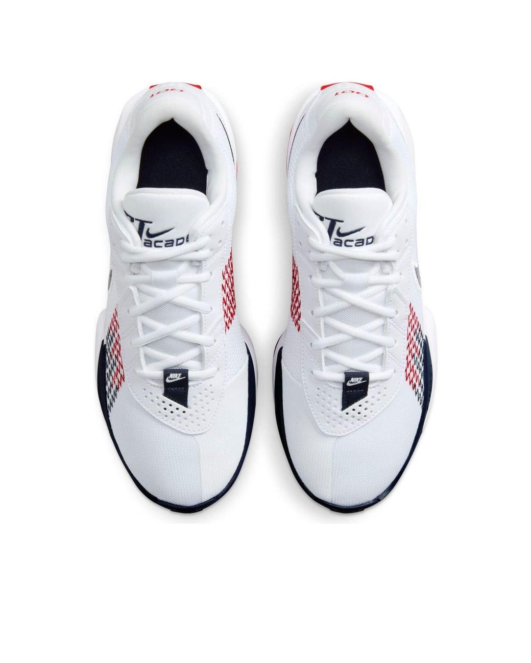Nike White G.T. Cut Academy Basketball Shoes for men