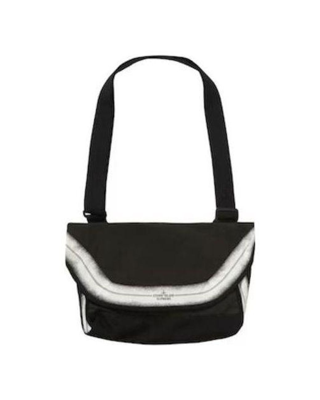 Supreme X Stone Island Stripe Messenger Bag in Black for Men | Lyst UK