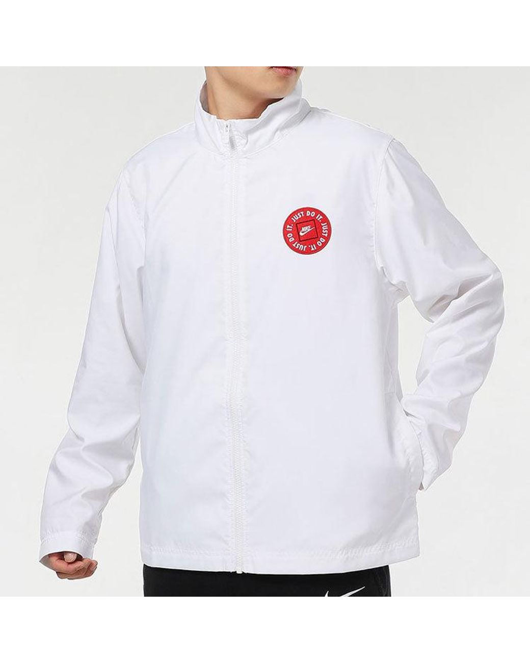 Nike White Logo Printing Sports Jacket for men