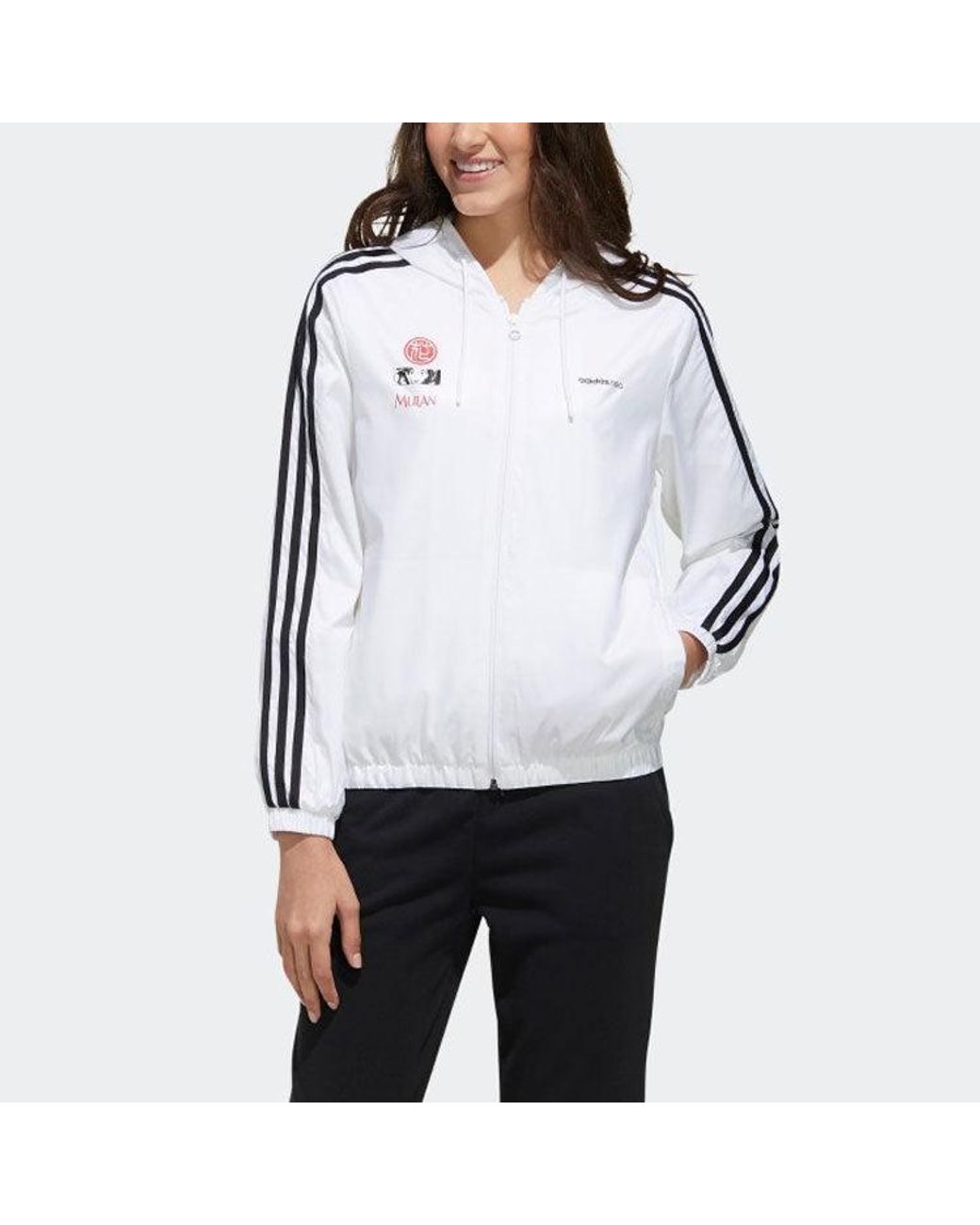 Adidas Blue (Wmns) Neox X Hua Mulan Printing Sports Jacket