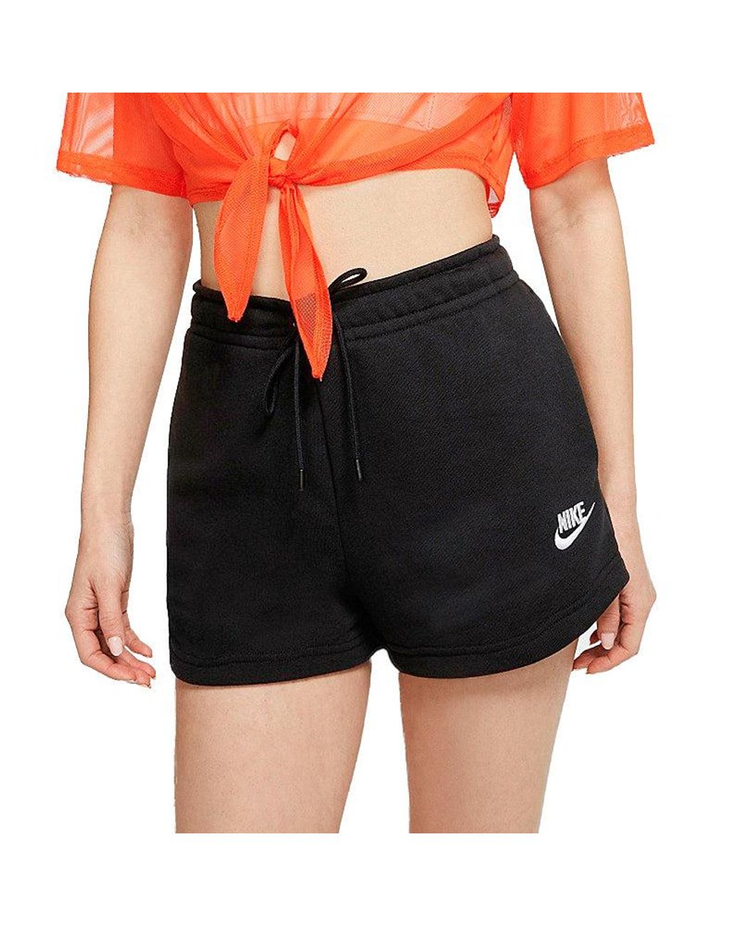 Nike Black (Wmns) As W Sportswear Essntl Flc Hr Short