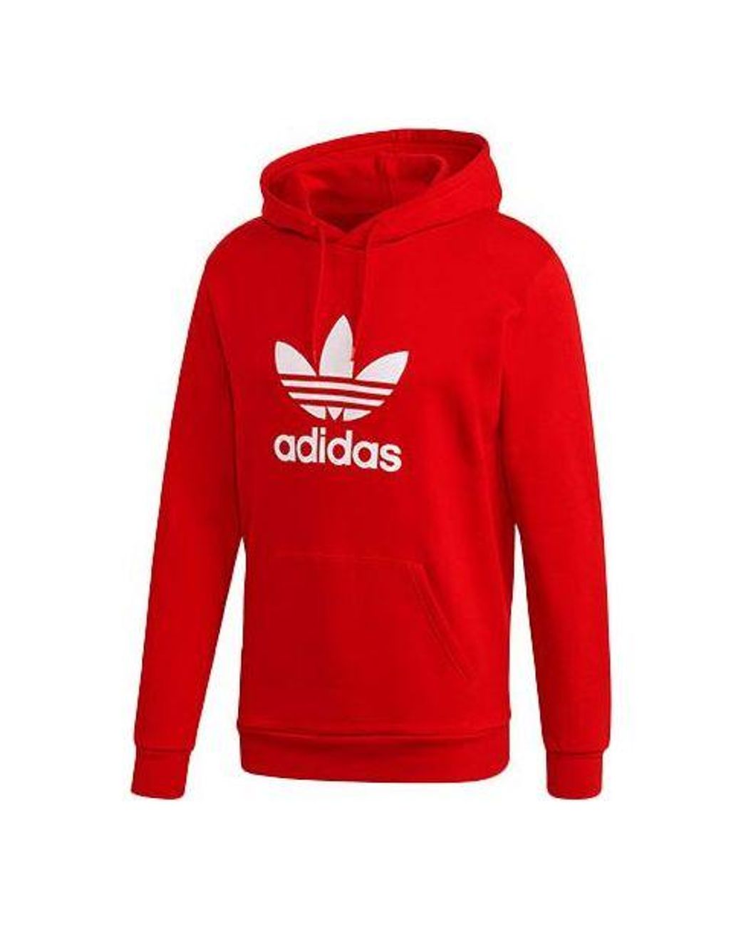 Adidas Red Originals Trefoil Logo Printing Loose Sports for men