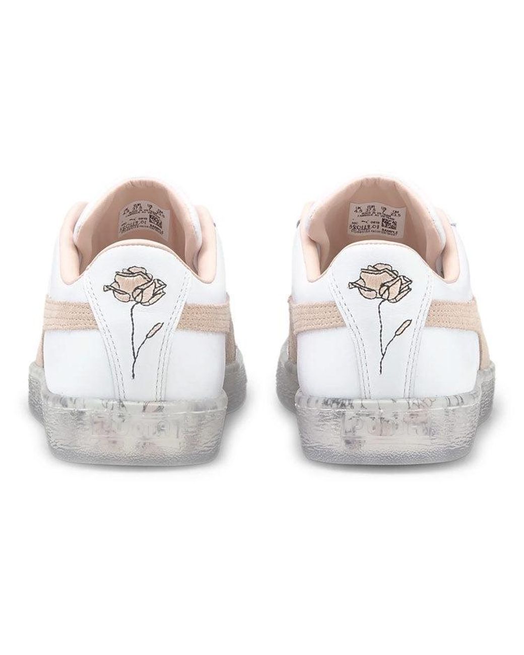 PUMA White (Wmns) Basket 'In Bloom