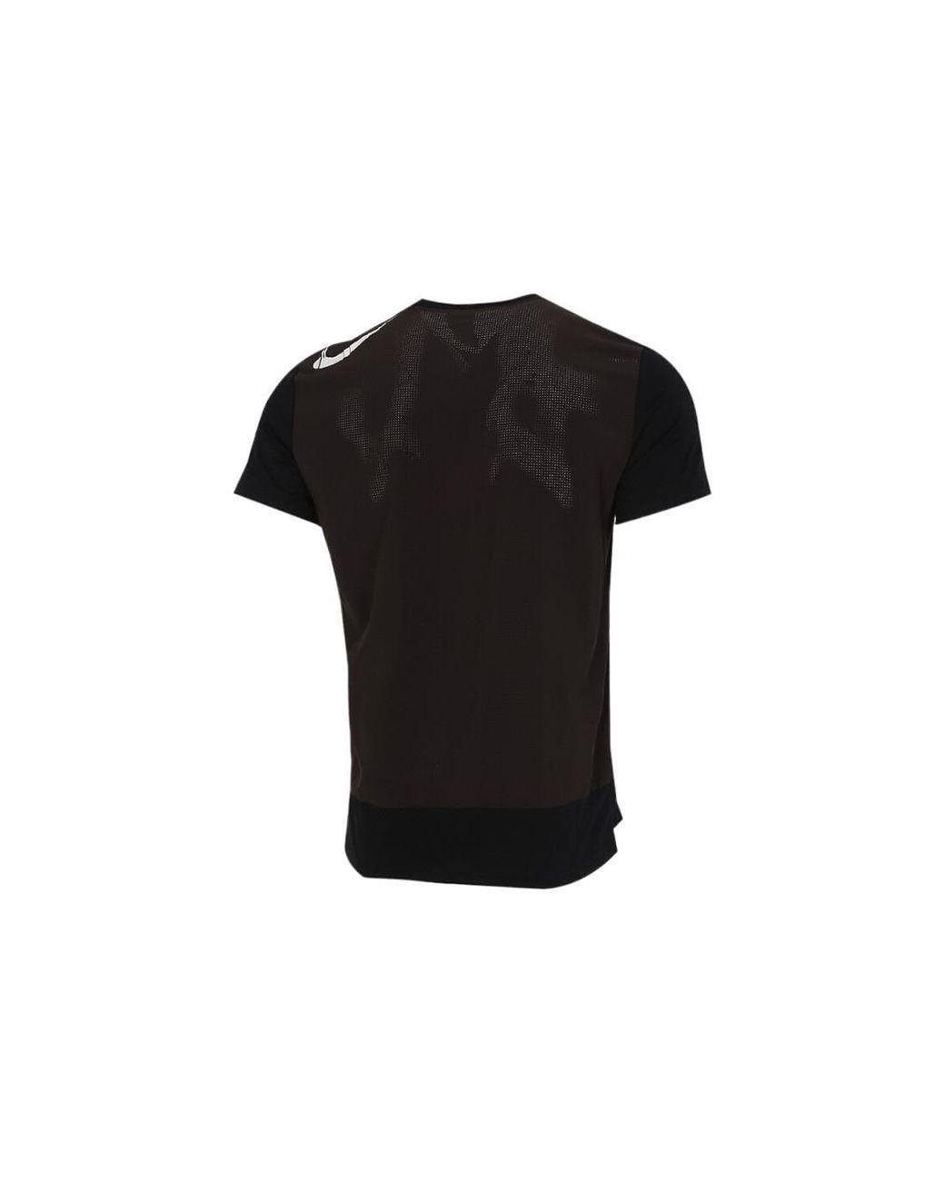 Nike Black Dri-Fit Running Training Quick Dry Breathable Round Neck Short Sleeve for men