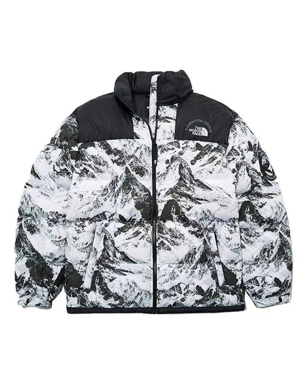 The North Face Gray Winter Custom Printed Jacket Nj1Dl56C for men