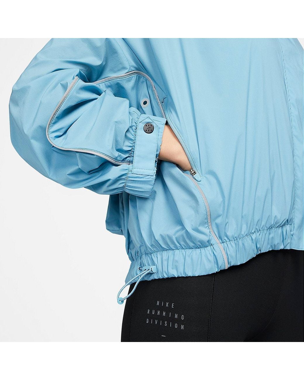 Nike Blue (Wmns) Windbreaker Run Division Jacket Asia Sizing