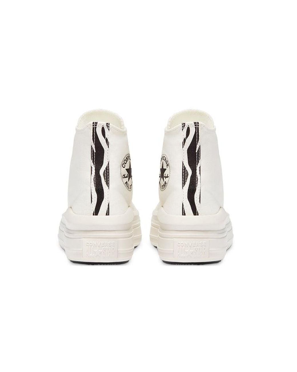 Converse White (Wmns) Chuck Taylor All Star Move High 'Archive Print Egret'