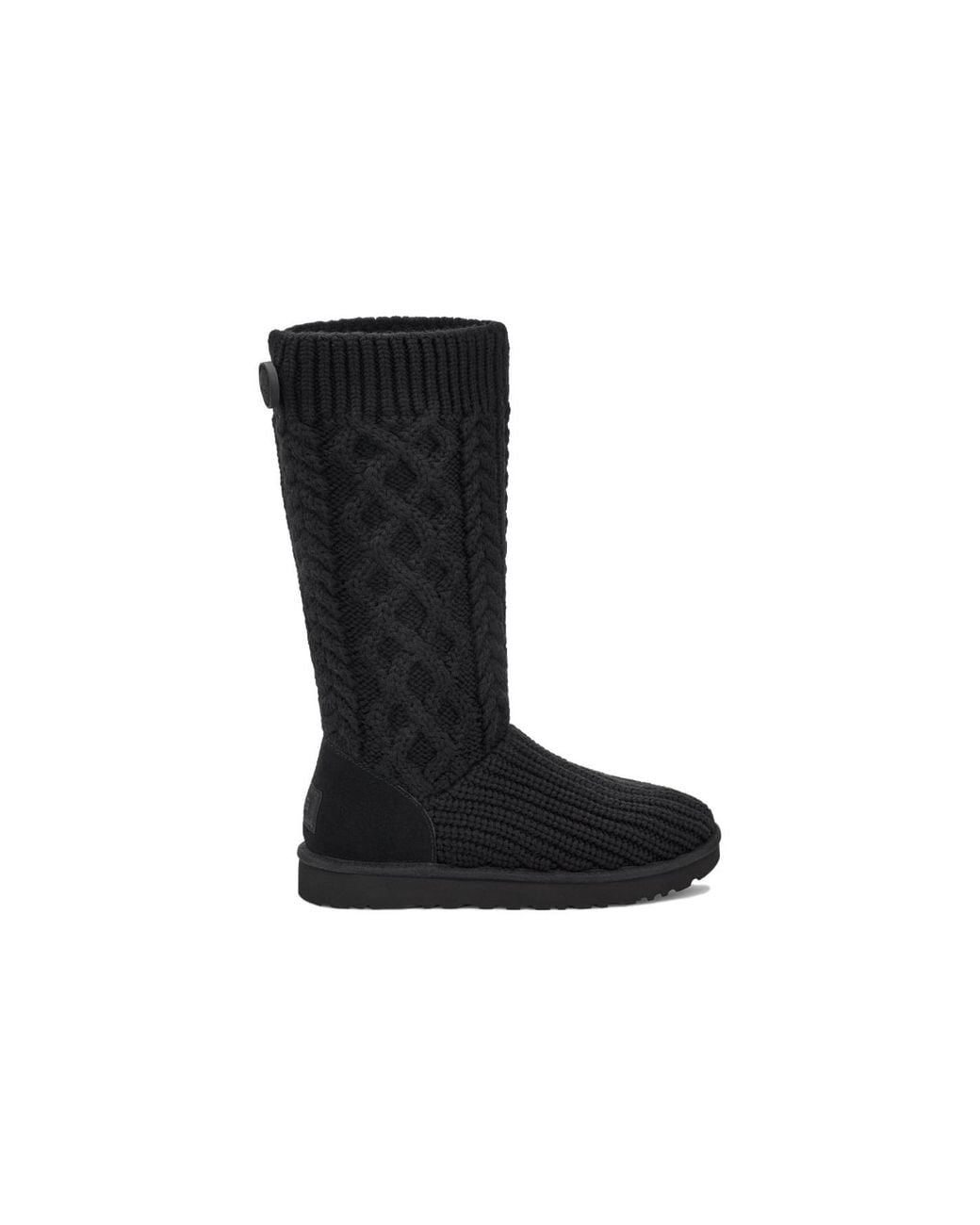 Ugg Black (Wmns) Classic Cardi Cabled Knit Boot