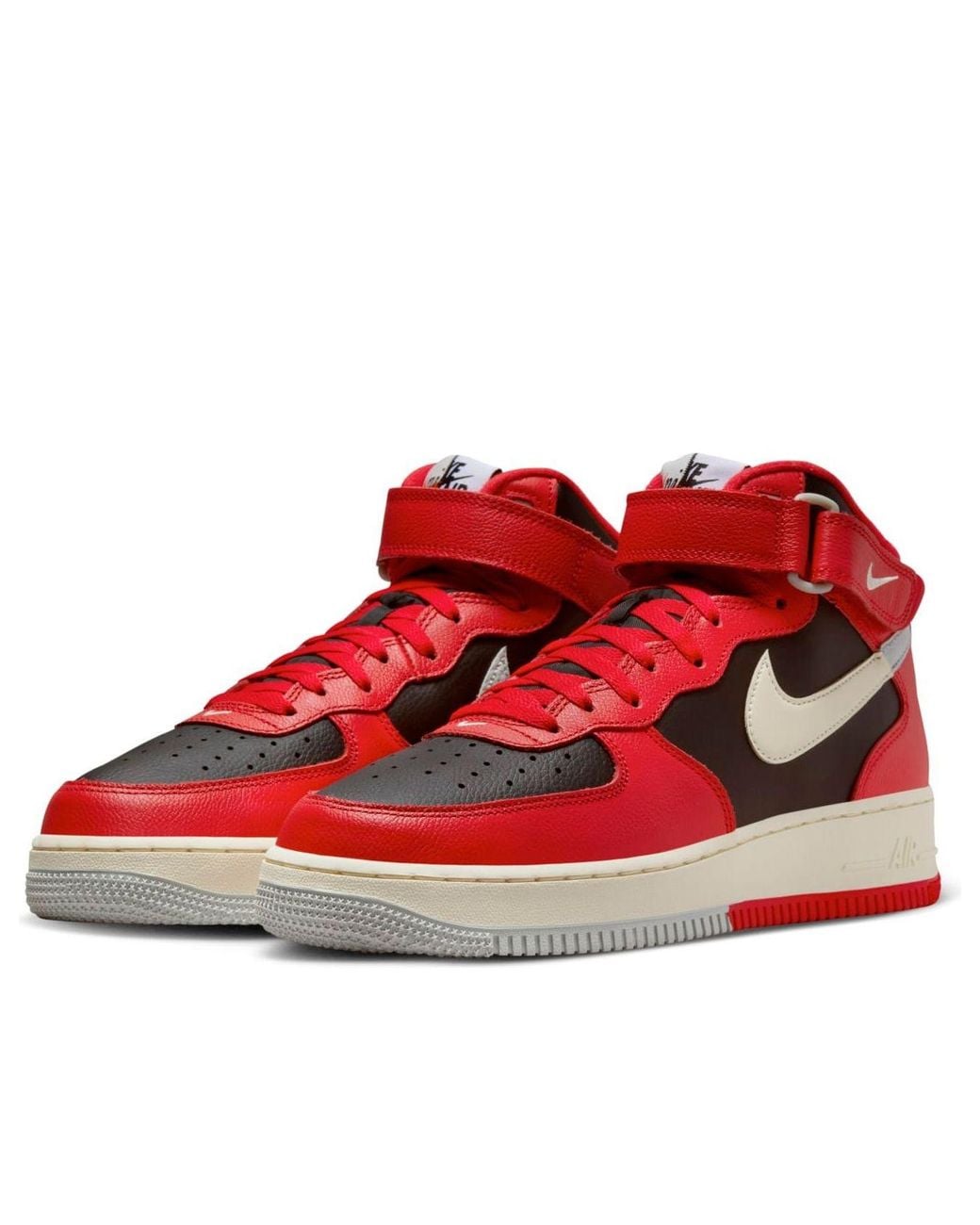 Nike Red Air Force 1 Mid Lv8 'Split' for men