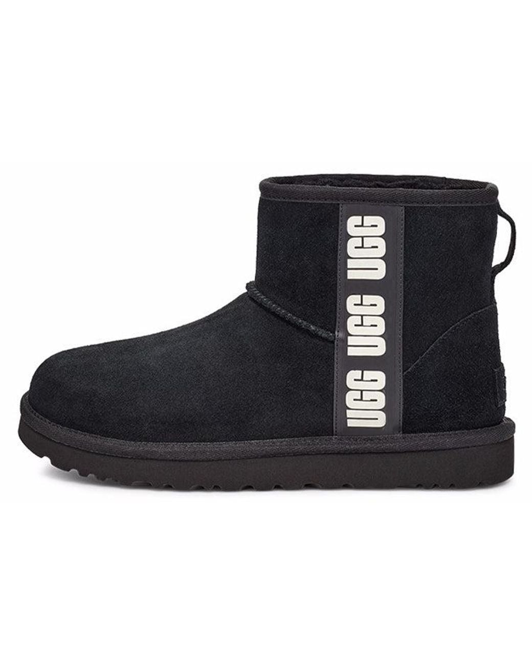 Ugg Black (Wmns) Mini Side Logo