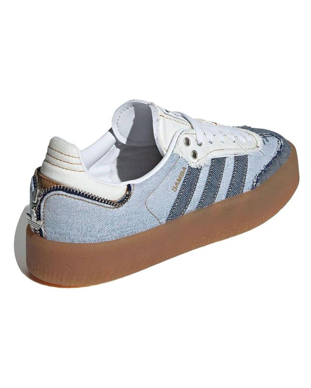 adidas gazelle silver green womens Atmos x Adidas Originals Sambae "Stacked Denim"