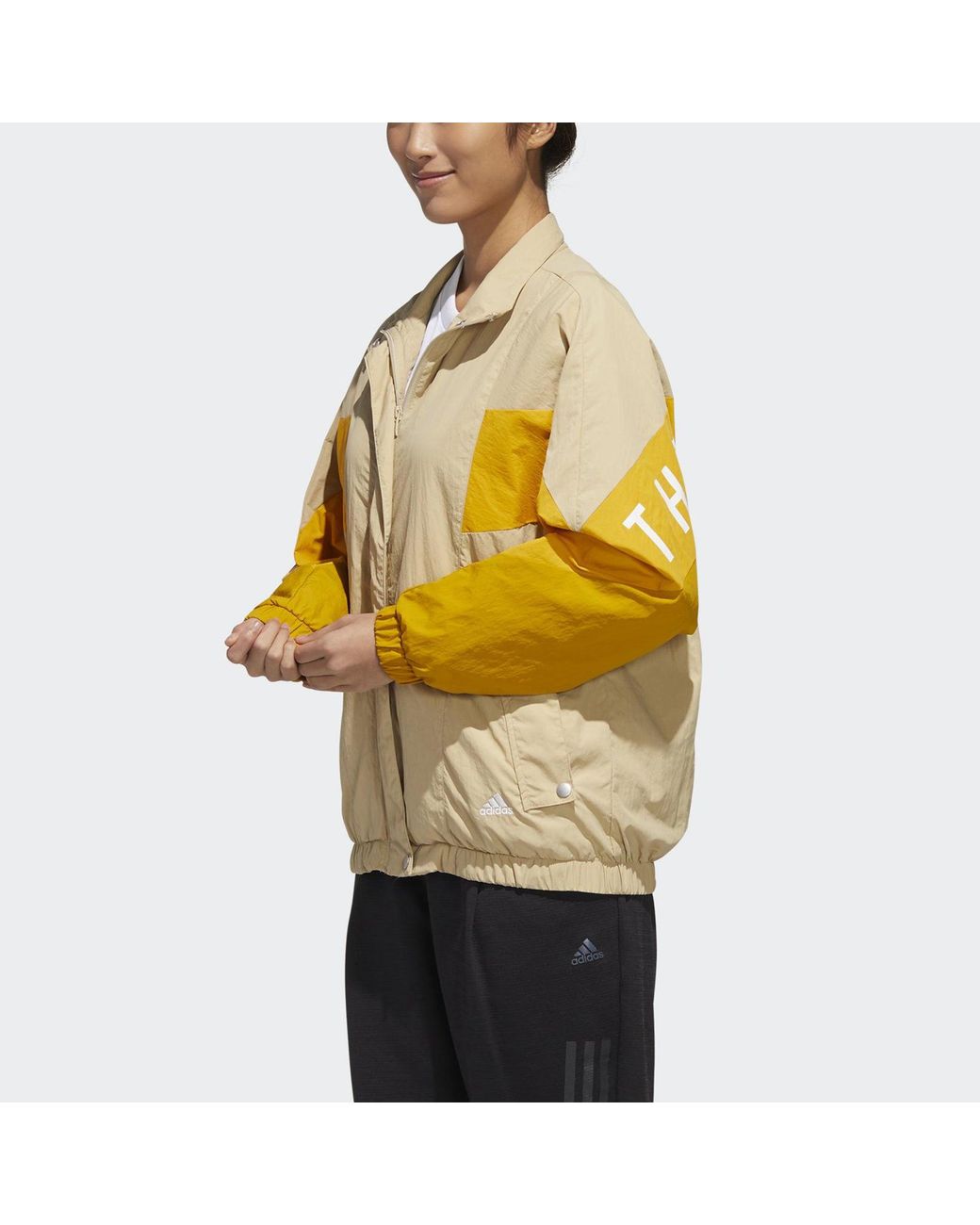 Adidas Yellow (Wmns) Must Have Woven Jacket