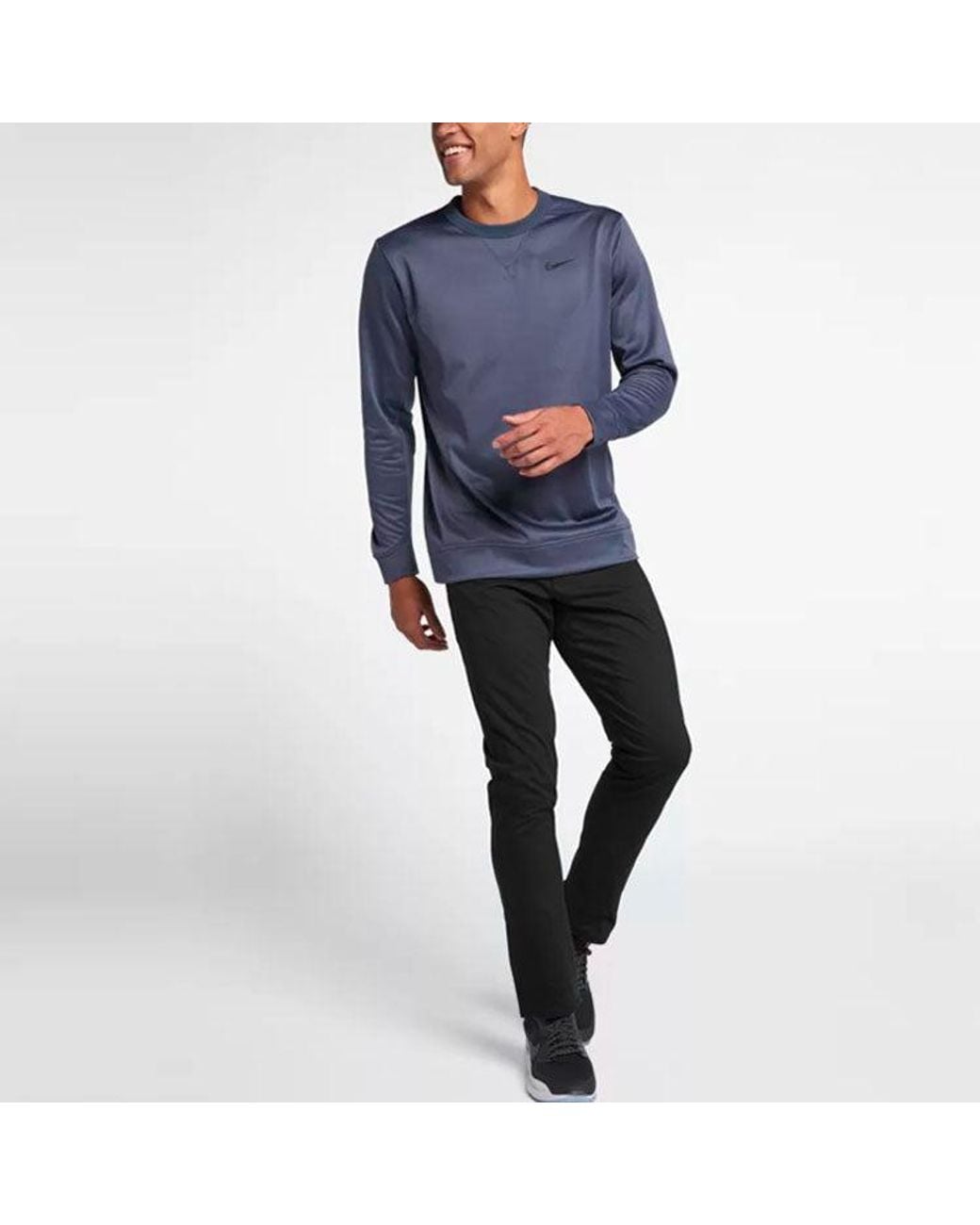 Nike Blue Solid Color Outdoor Golf Casual Long Pants for men