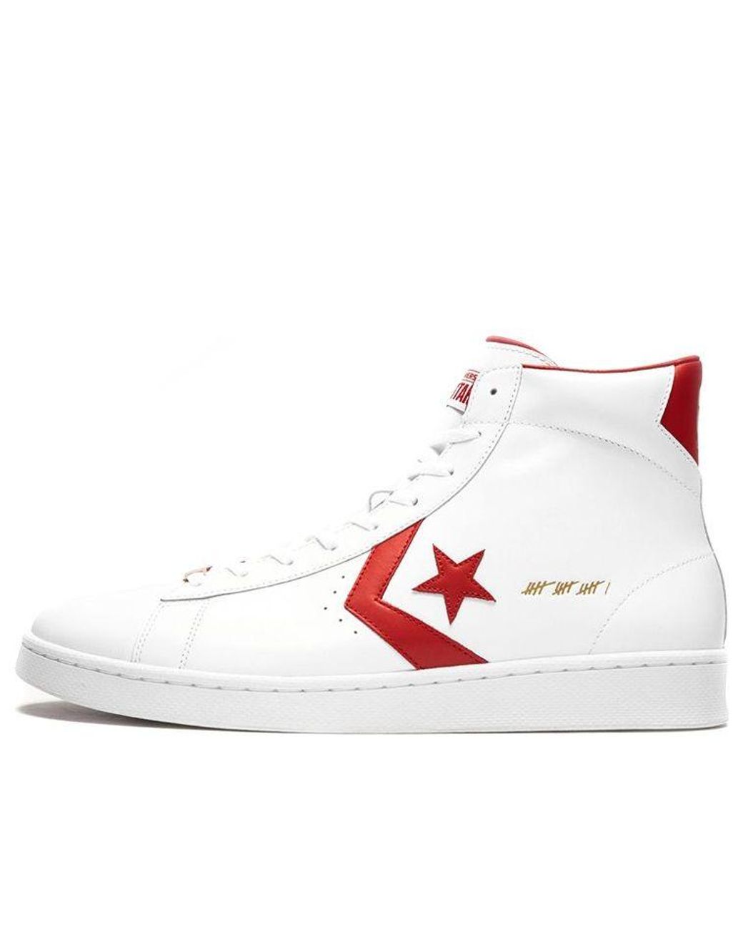 Converse White Pro Leather Mid Shoes for men