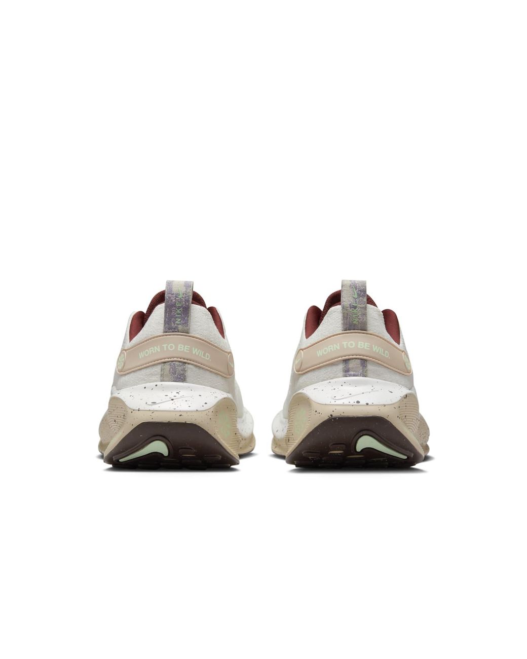 Nike White Reactx Infinity Run Flyknit 4 'Sail Tan' for men
