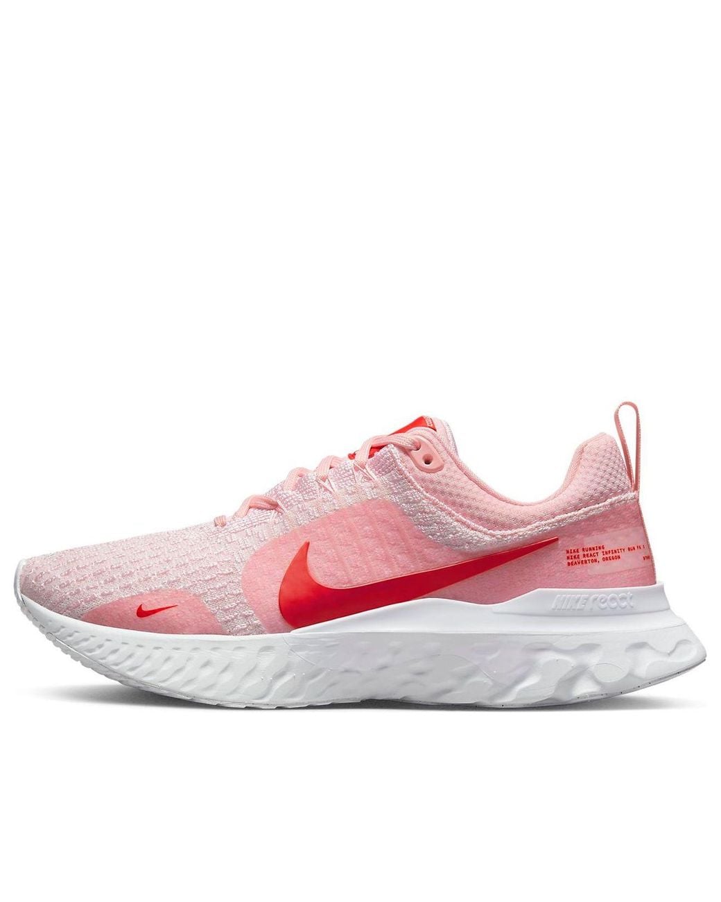 Nike Pink (Wmns) React Infinity Run Flyknit 3 Premium 'Medium Soft Light Crimson'