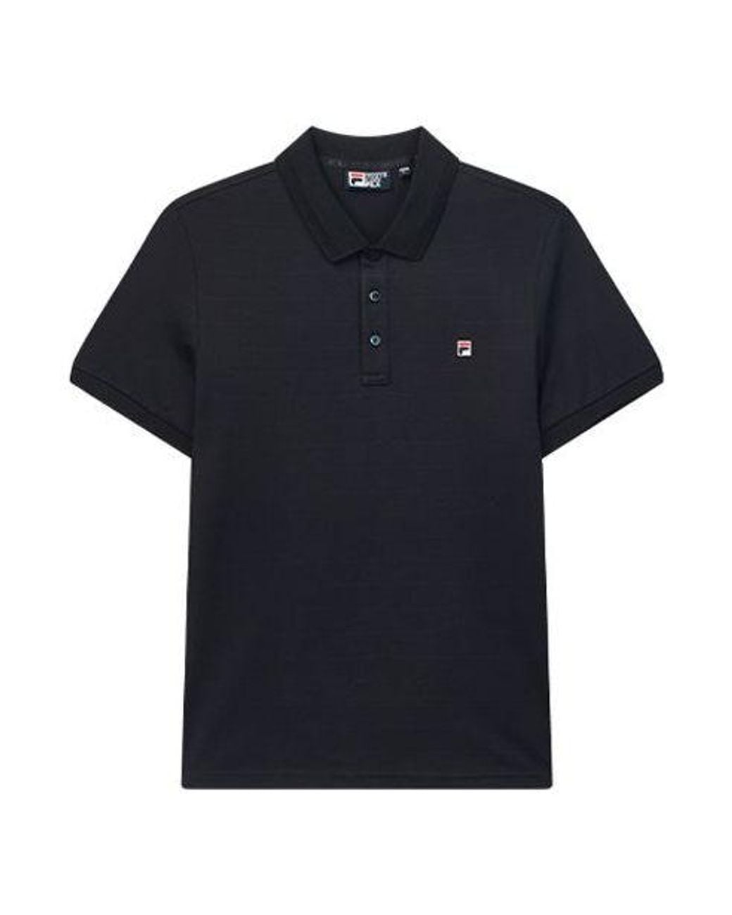 Fila Blue Logo Embroidered Logo Short Sleeve Polo Shirt for men