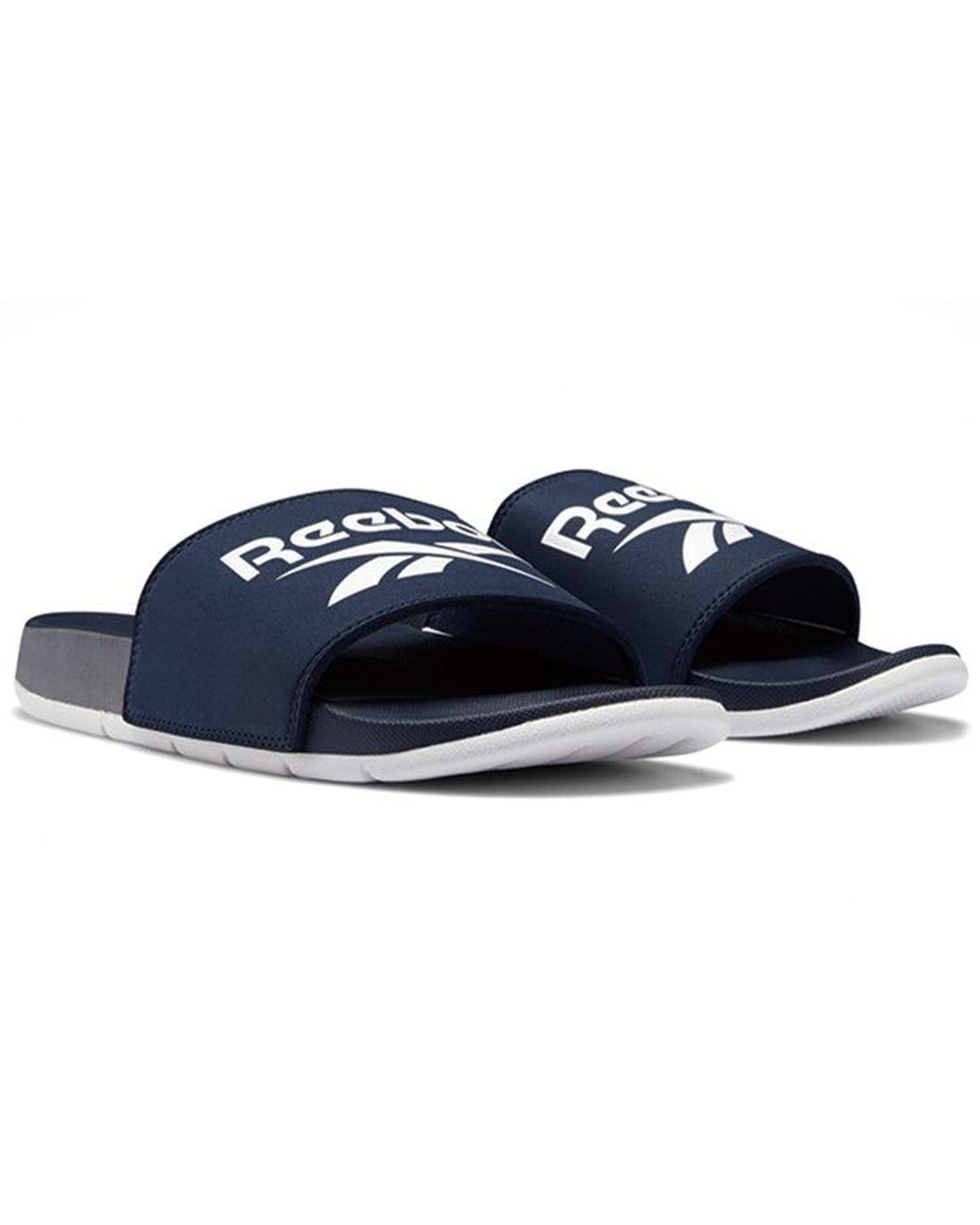 Reebok Blue Comfort 2.0 Slides 'Collegiate' for men