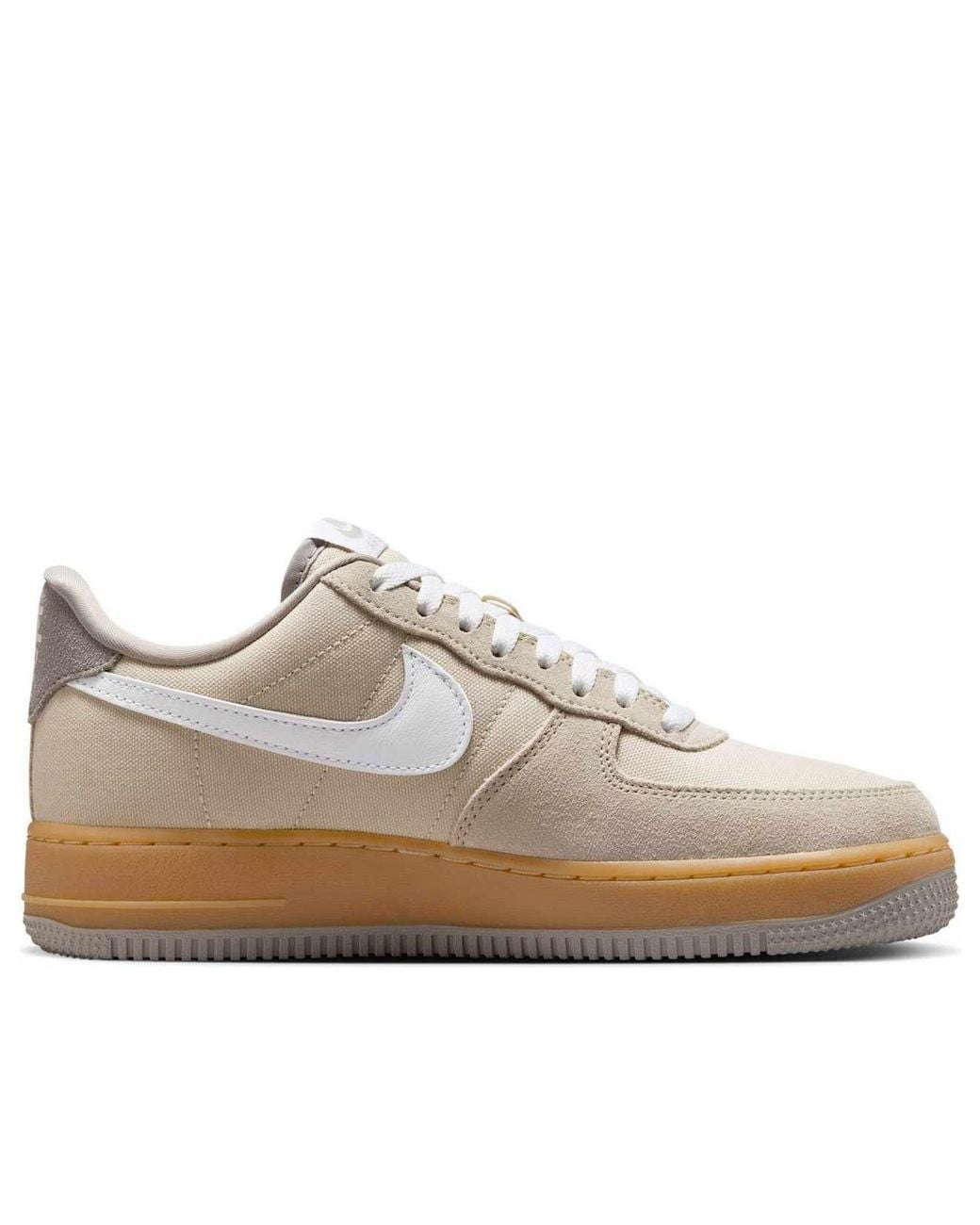 Nike White (Wmns) Air Force 1 '07 'Light Khaki Gum'