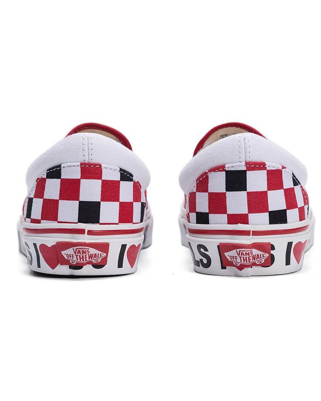 Vans White Slip-On I Heart for men
