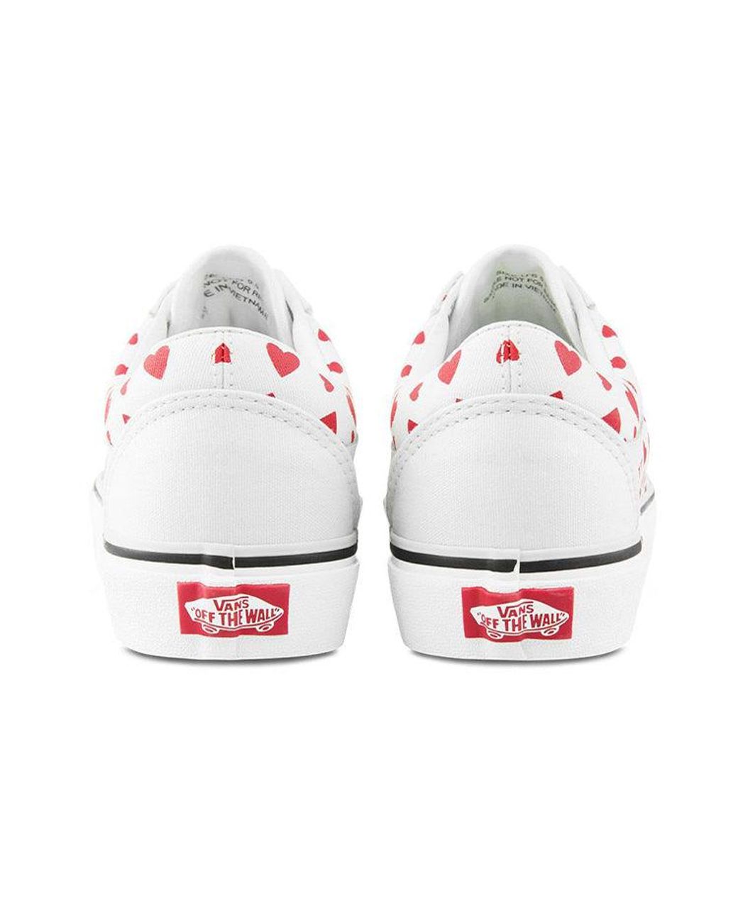 Vans White Old Skool 'Valentine Hearts' for men