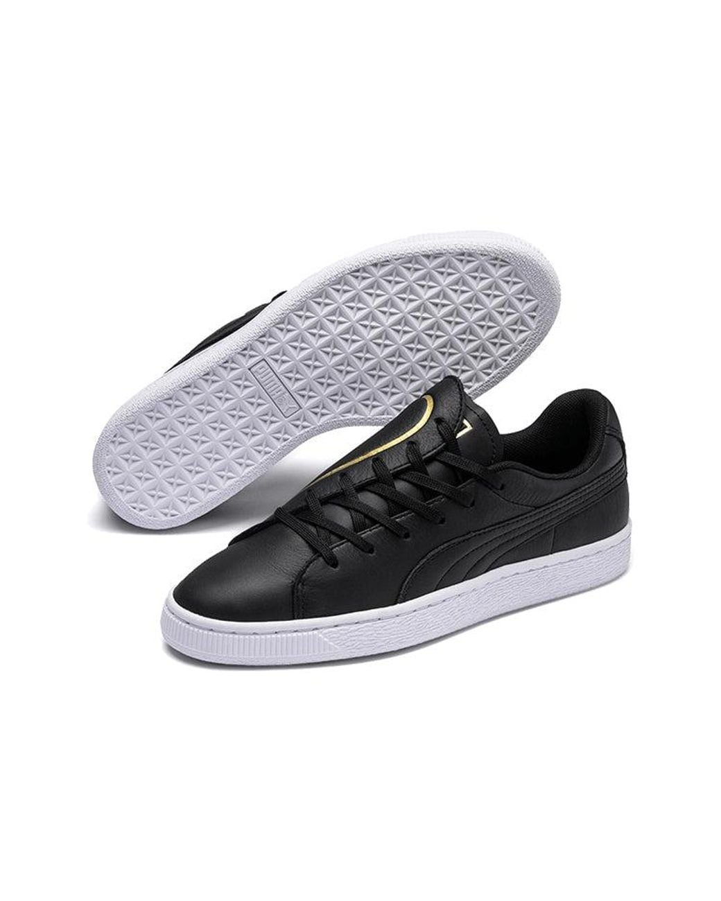 PUMA Black (Wmns) Basket Crush Emboss