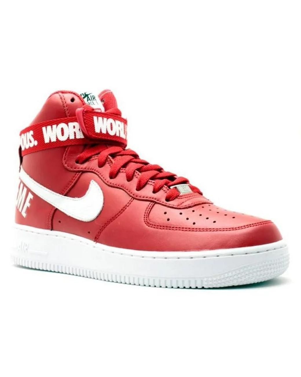 Nike Red Air Force 1 High Supreme Sp Shoes for men