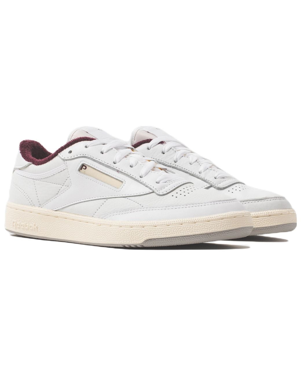 Reebok White Packer Shoes X Club C 85 'Mismatched Panels' for men