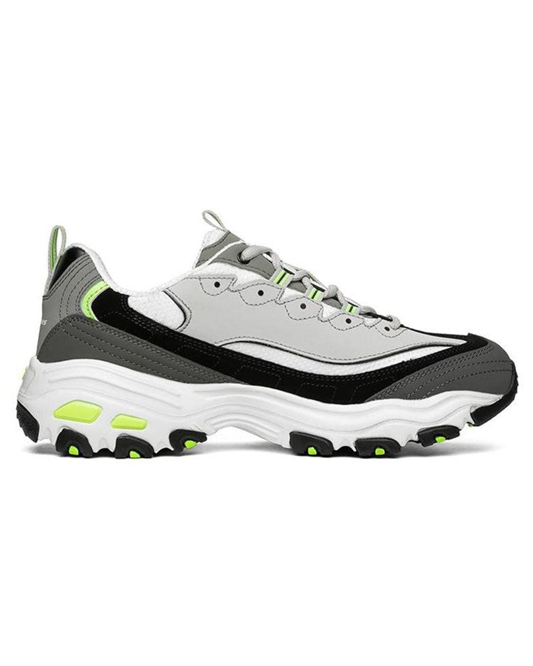 Skechers White D'Lites 1.0 Sport Shoes for men