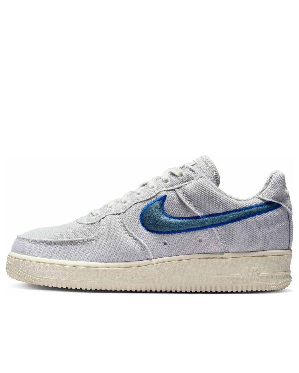Nike Blue Air Force 1 Low Canvas 'Photon Dust Smokey' for men