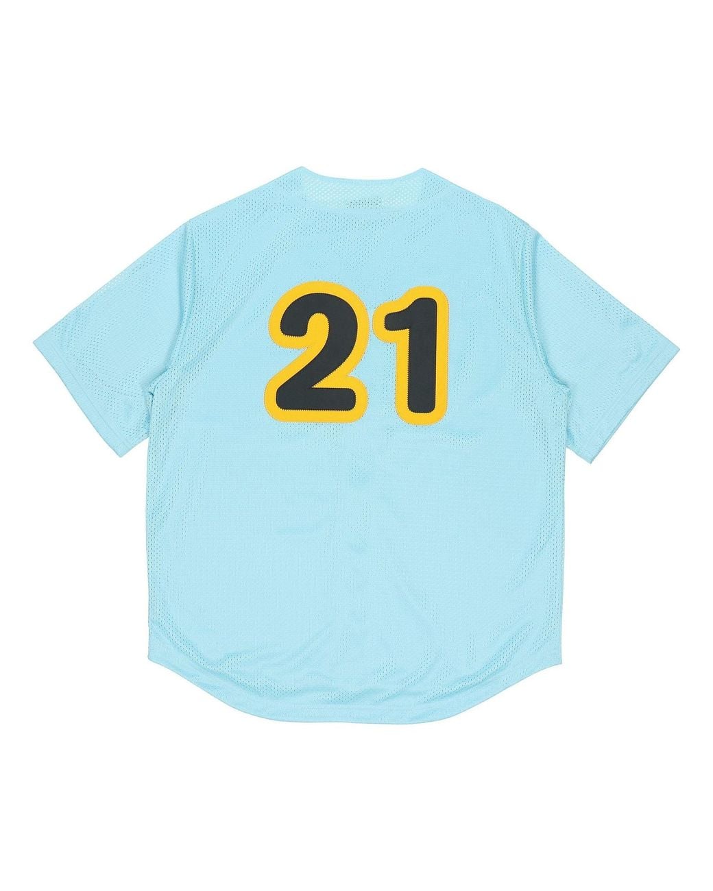 Drew House Blue Mesh Secret Baseball Jersey 'Sea' for men