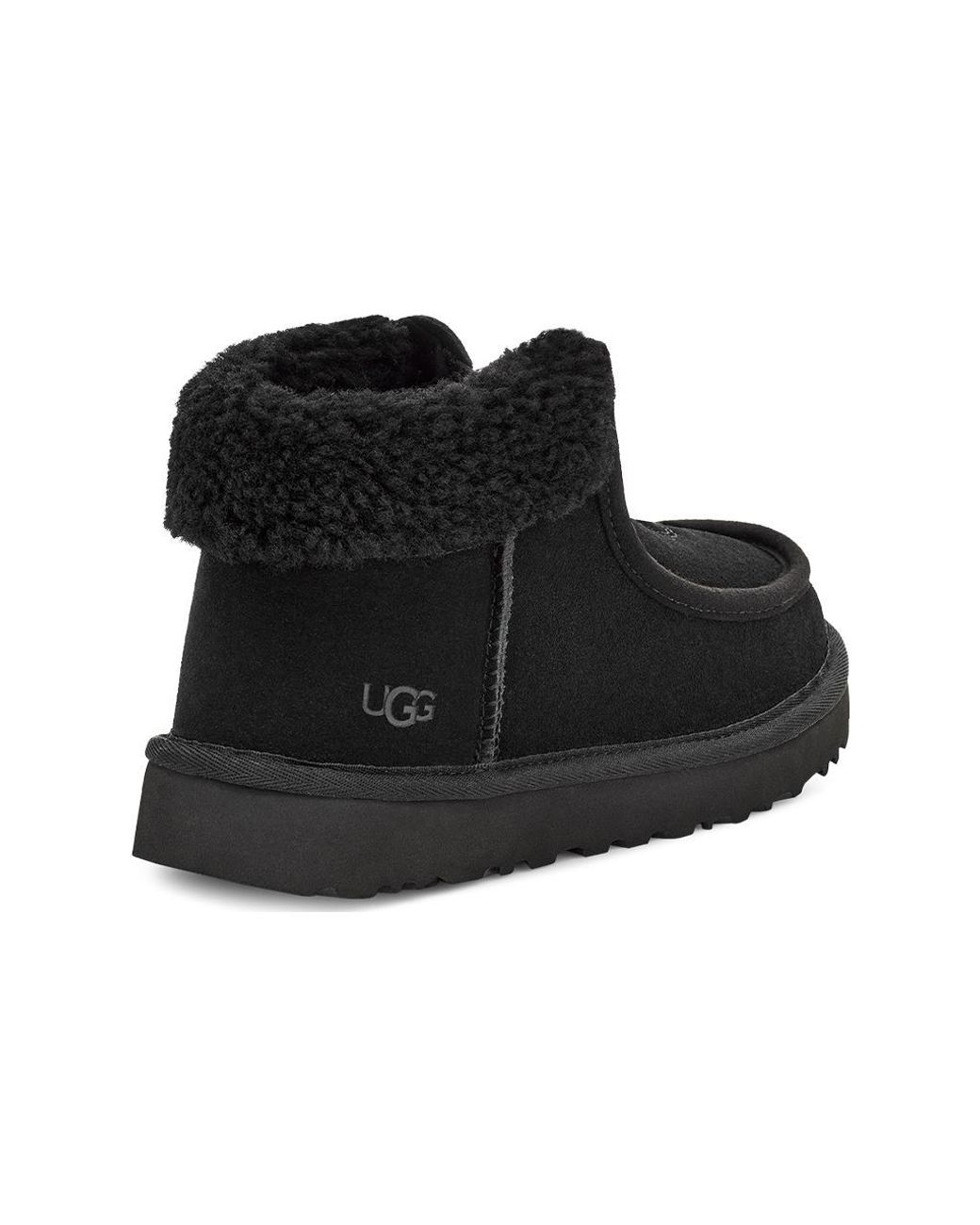 Ugg Black (Wmns) Funkarra Suede Fur Collar Zip
