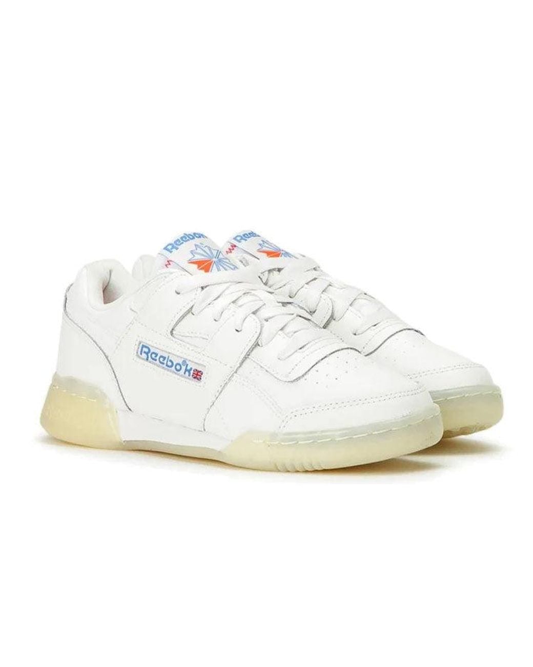 Reebok White (Wmns) Workout Lo Plus 'Chalk Plus'
