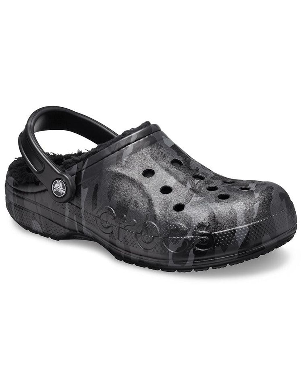 CROCSTM Black Wear-Resistant Cozy Sports Sandals