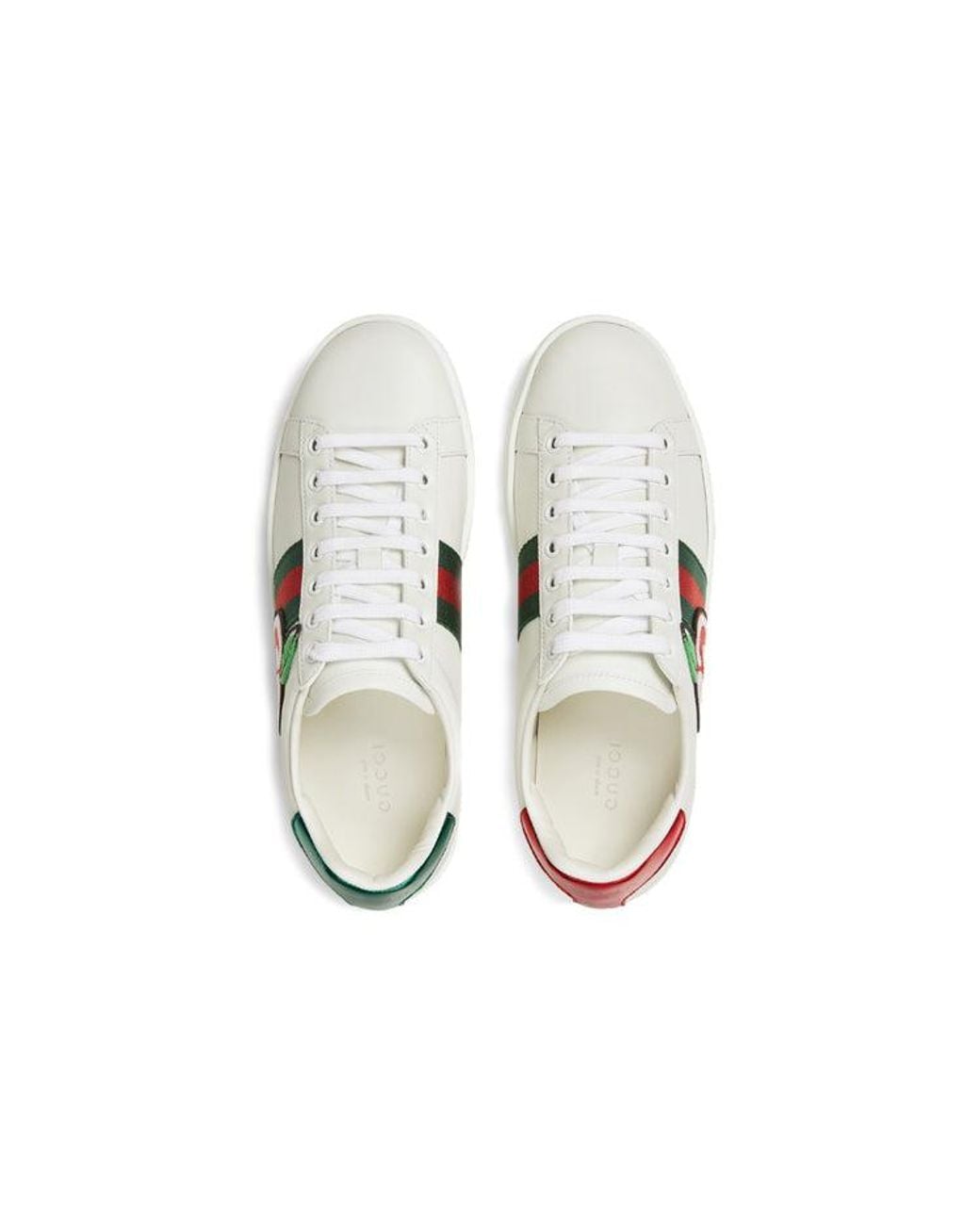 Gucci Red (Wmns) Ace Low 'Gg Apple Patch