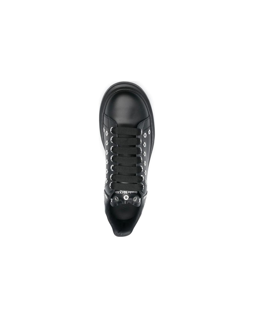 McQueen Black Oversized Sneaker Eyelets' for men