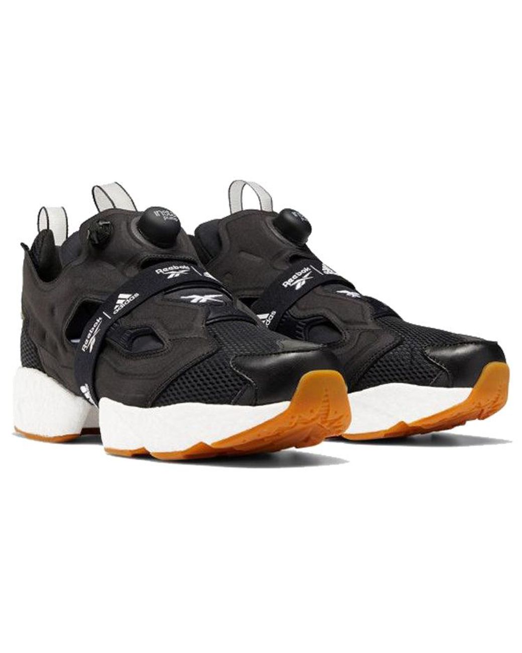 Reebok Black Instapump Fury X Boost Gum' for men