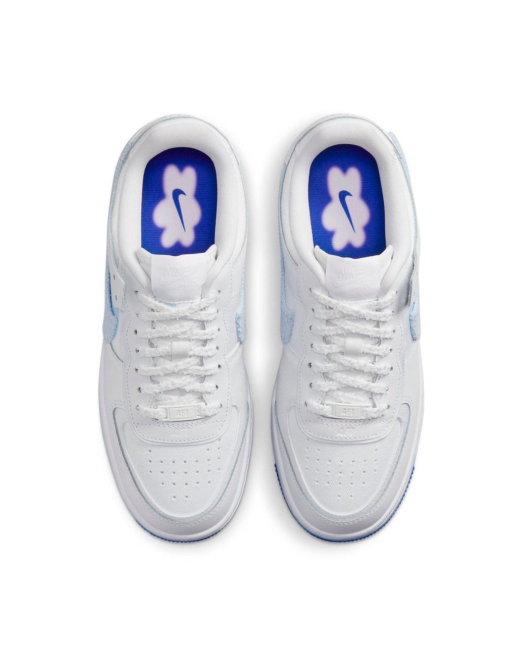 Nike Blue (Wmns) Air Force 1 Low Shadow 'Chenille Swoosh'